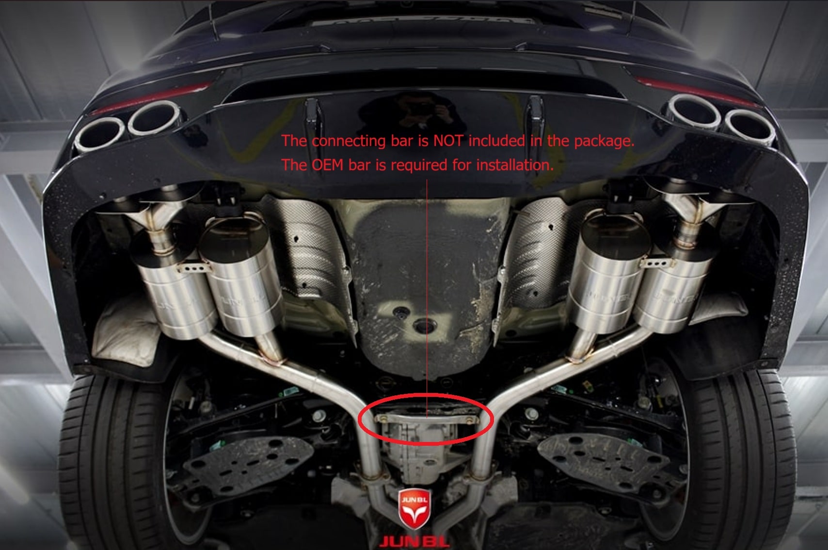 JUNBL GT Cat-Back Exhaust KIA Stinger 3.3T (2018-2021) GT GT1 GT2